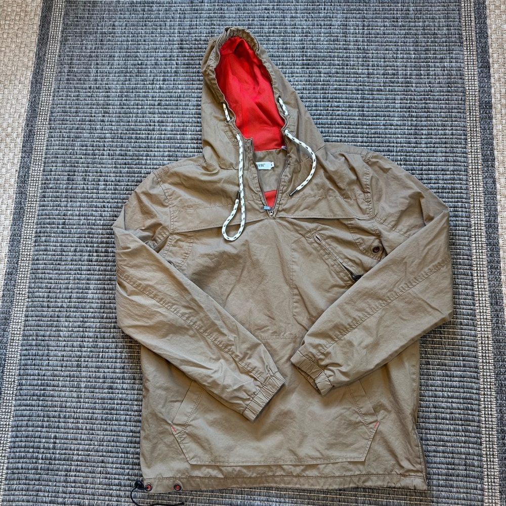Univibe Performance Jacket - Tan and Red